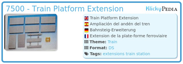 Playmobil 7500 - Train Platform Extension