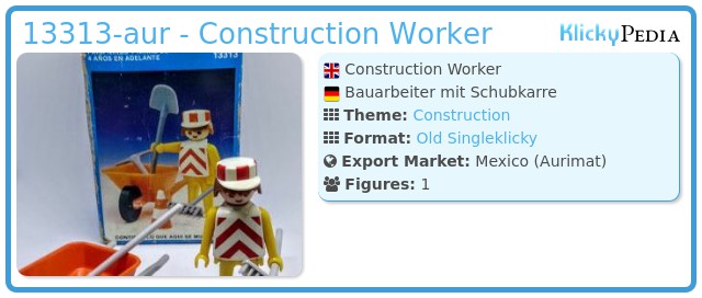 Playmobil 13313-aur - Construction Worker