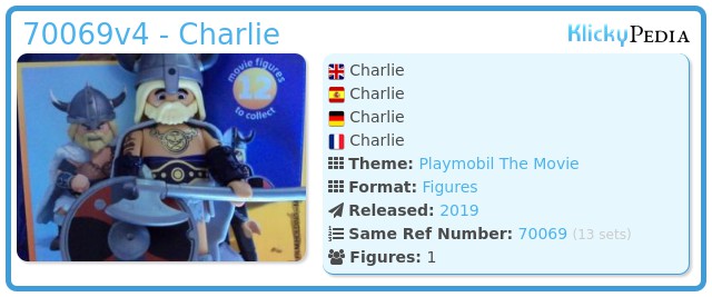 Playmobil 70069v4 - Charlie