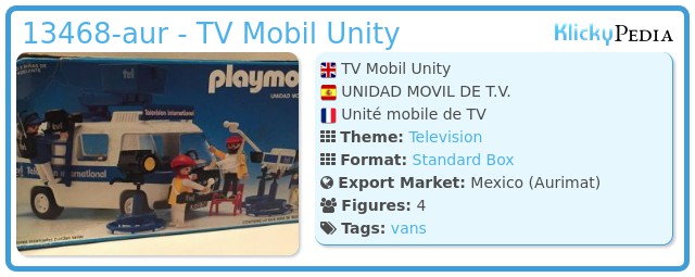 Playmobil 13468-aur - TV Mobil Unity