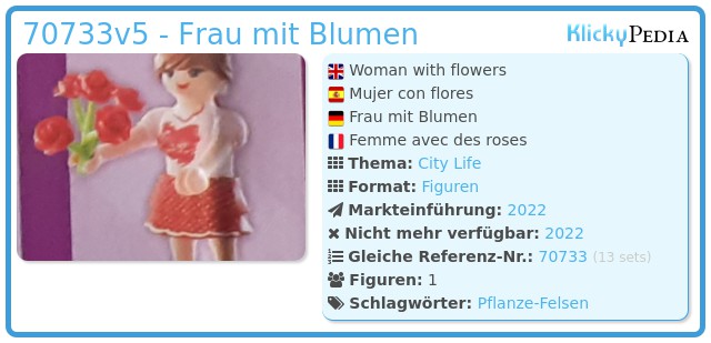 Playmobil 70733v5 - Frau mit Blumen