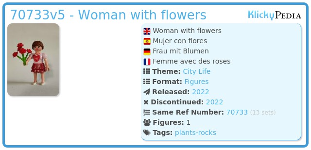 Playmobil 70733v5 - Woman with flowers