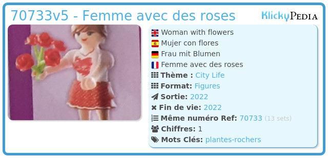 Playmobil 70733v5 - Femme avec des roses