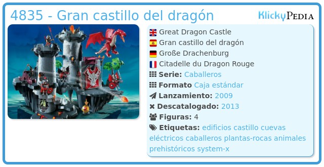 Playmobil 4835 - Gran castillo del dragón