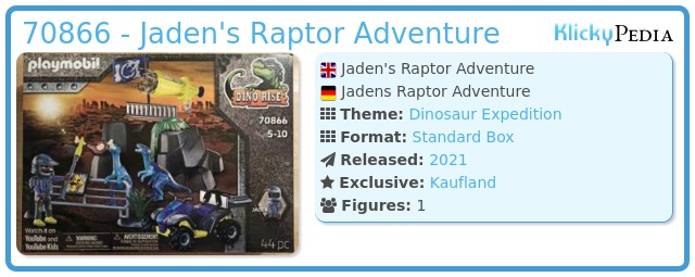 Playmobil 70866 - Jaden's Raptor Adventure