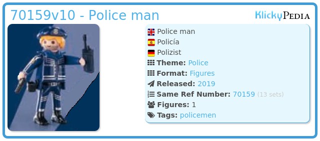 Playmobil 70159v10 - Police man