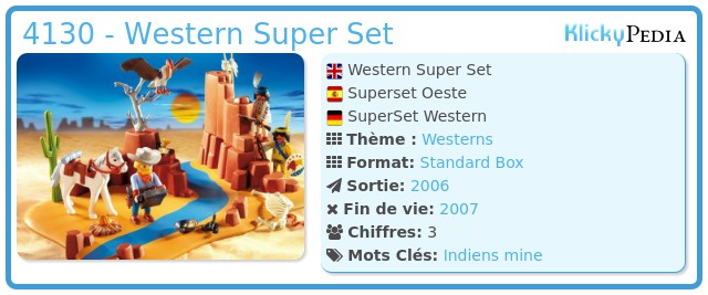 Playmobil 4130 - Western Super Set