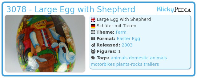 Playmobil 3078 - Large Egg with Shepherd