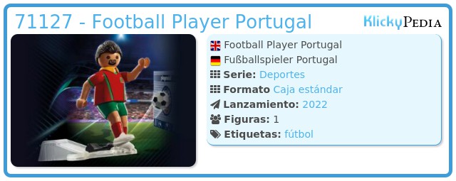 Playmobil 71127 - Football Player Portugal