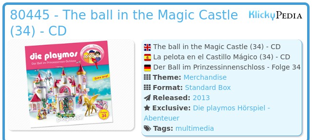 Playmobil 80445 - The ball in the Magic Castle (34) - CD
