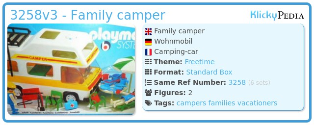 Playmobil 3258v3 - Family camper