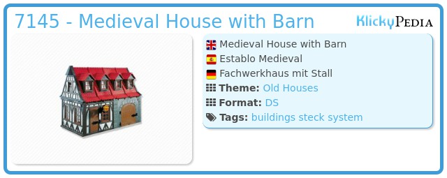 Playmobil 7145 - Medieval House with Barn