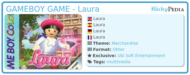 Playmobil GAMEBOY GAME - Laura