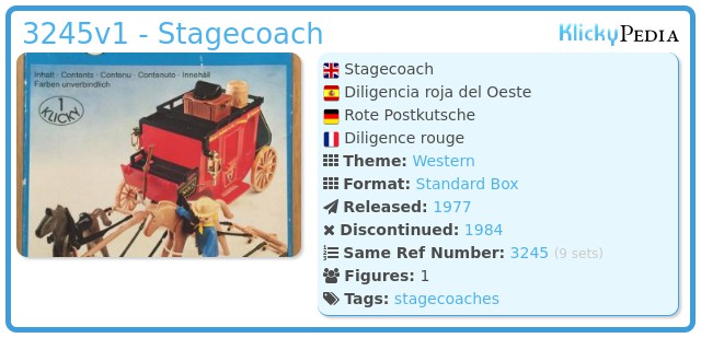 Playmobil 3245v1 - Red stagecoach