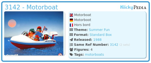 Playmobil 3142 - Motorboat