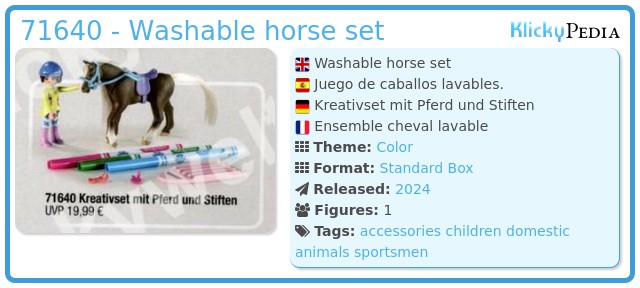 Playmobil 71640 - Washable horse set