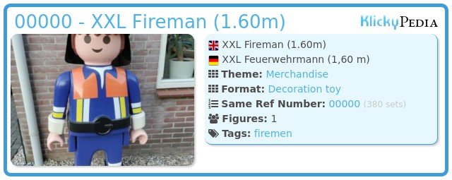 Playmobil 00000 - XXL Fireman (1.60m)