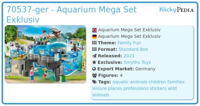 Playmobil 70537-ger - Aquarium Mega Set Exklusiv