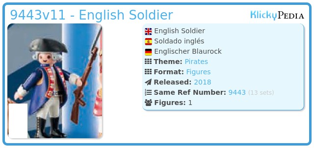 Playmobil 9443v11 - English Soldier