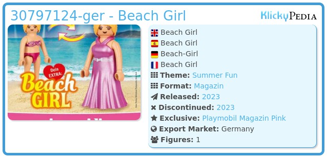 Playmobil 30797124-ger - Beach Girl