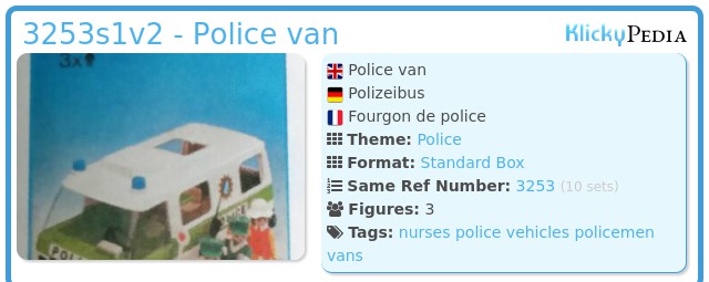 Playmobil 3253s1v2 - Police van