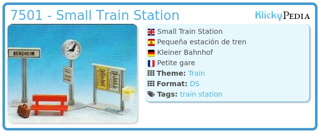 Playmobil 7501 - Small Train Station