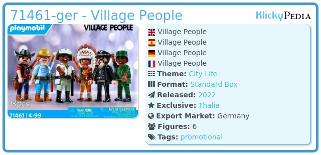 Playmobil 71461-ger - Village People