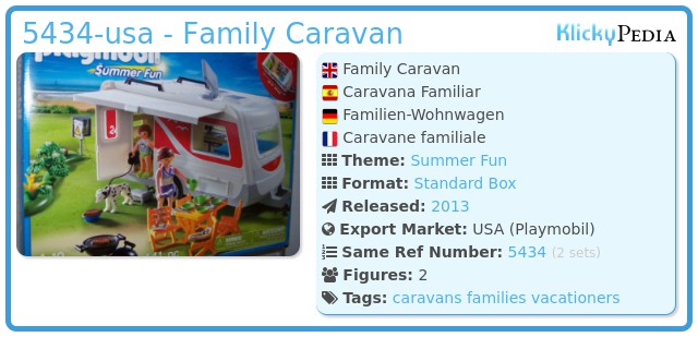 Playmobil 5434-usa - Family Caravan