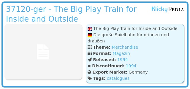 Playmobil 37120-ger - The Big Play Train for Inside and Outside