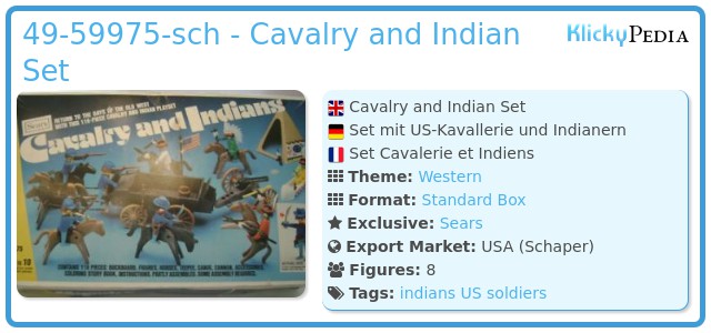 Playmobil 49-59975-sch - Cavalry and Indian Set