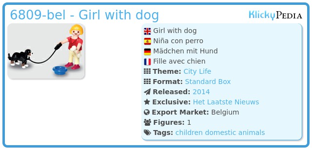Playmobil 6809-bel - Girl with dog