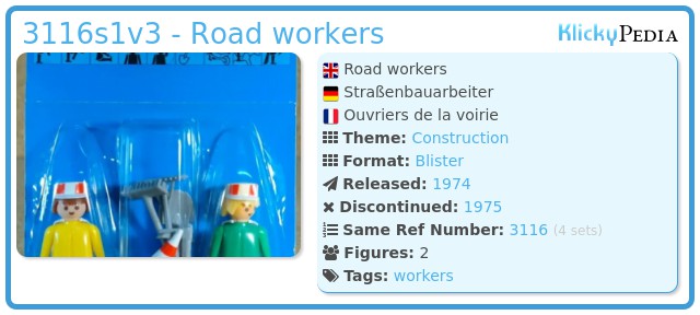 Playmobil 3116s1v3 - Road workers