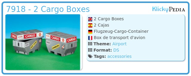 Playmobil 7918 - 2 Cargo Boxes
