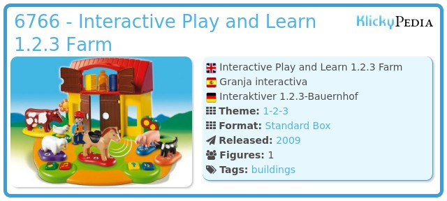 Playmobil 6766 - Interactive Play and Learn 1.2.3 Farm