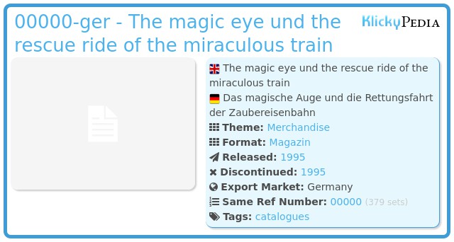 Playmobil 00000-ger - The magic eye und the rescue ride of the miraculous train