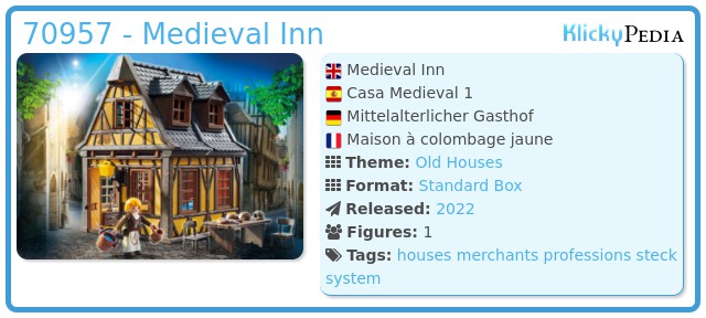 Playmobil 70957 - Medieval Inn