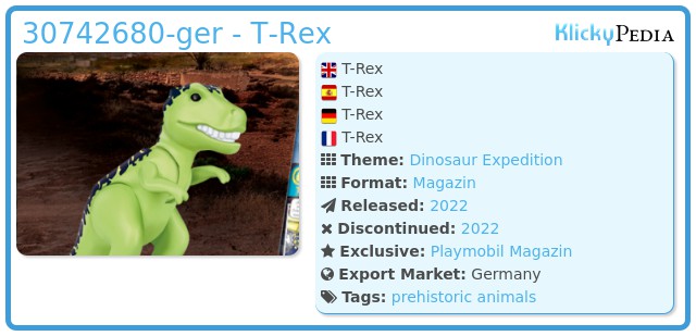 Playmobil 30742680-ger - T-Rex