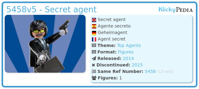 Playmobil 5458v5 - Secret agent