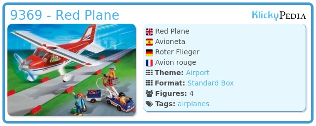 Playmobil 9369 - Red Plane