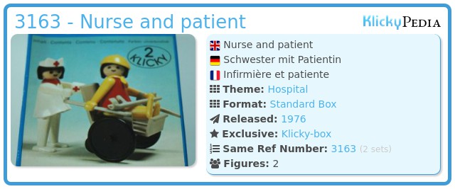Playmobil 3163 - Nurse and patient