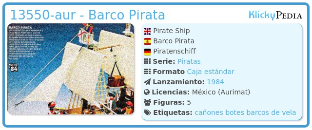 Playmobil 13550-aur - Barco Pirata