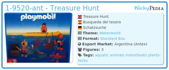Playmobil 1-9520-ant - Treasure Hunt
