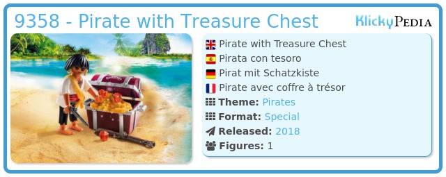 Playmobil 9358 - Pirate with treasure chest