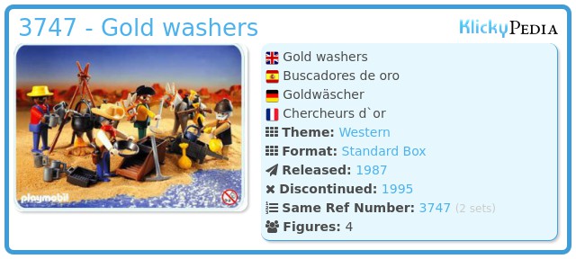 Playmobil 3747 - Gold washers