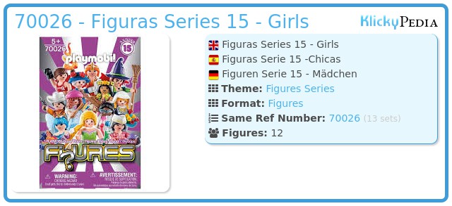 Playmobil 70026 - Figuras Series 15 - Girls