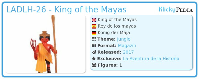 Playmobil LADLH-26 - King of the Mayas