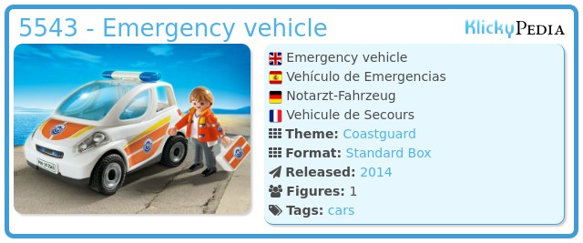 Playmobil 5543 - Emergency vehicle