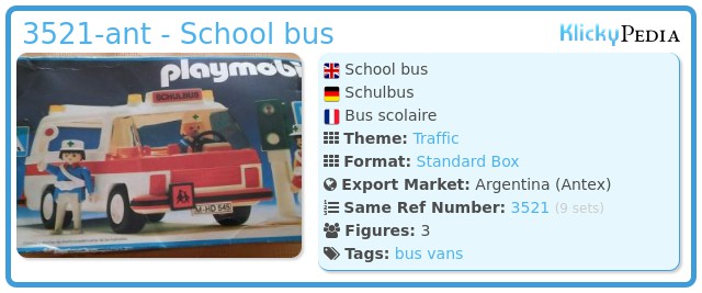 Playmobil 3521-ant - School bus