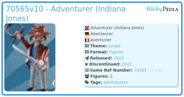 Playmobil 70565v10 - Adventurer (Indiana Jones)