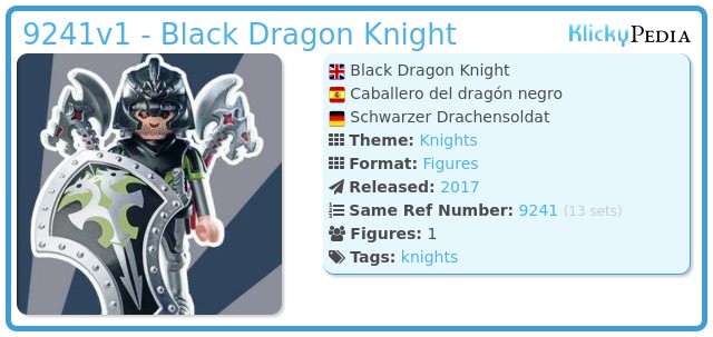 Playmobil 9241v1 - Black Dragon Knight